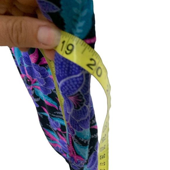 Vintage 90s Jewel Tone Button Up Floral Print Sheath Dress Small - Picture 7 of 12